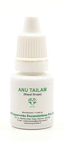 Midgard Kalari Anu Thailam Nasenöl, 10ml, ayurvedisches Spezialöl zur Unterstützung der Nasengesundheit in brauner Flasche