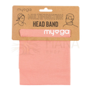Weiches coralfarbenes myoga multifunktionales stirnband bandana aus elastischem stoff als stirnband und armband