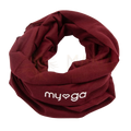 Maroon multifunktionales stirnband bandana mit myoga stickerei für vielseitige nutzung als stirnband und halstuch