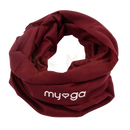 Maroon multifunktionales stirnband bandana mit myoga stickerei für vielseitige nutzung als stirnband und halstuch