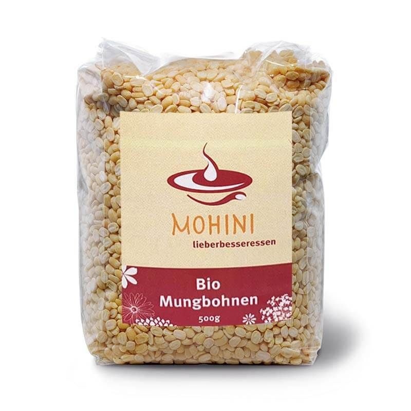 Mungbohnen geschält Bio 500g - Mana Kendra GmbH