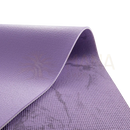 Myga yoga mats in purple with textured surface and rolled edge, part of bedruckte yogamatten in attraktive designs