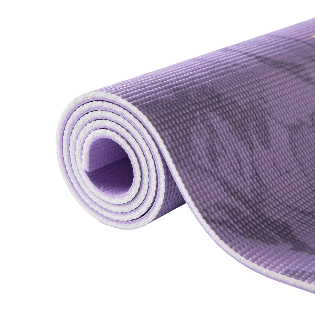 Bunte Myga Yogamatte mit farbenfrohem Druck, erhältlich in 8 attraktiven Designs für Yoga und Fitness.
