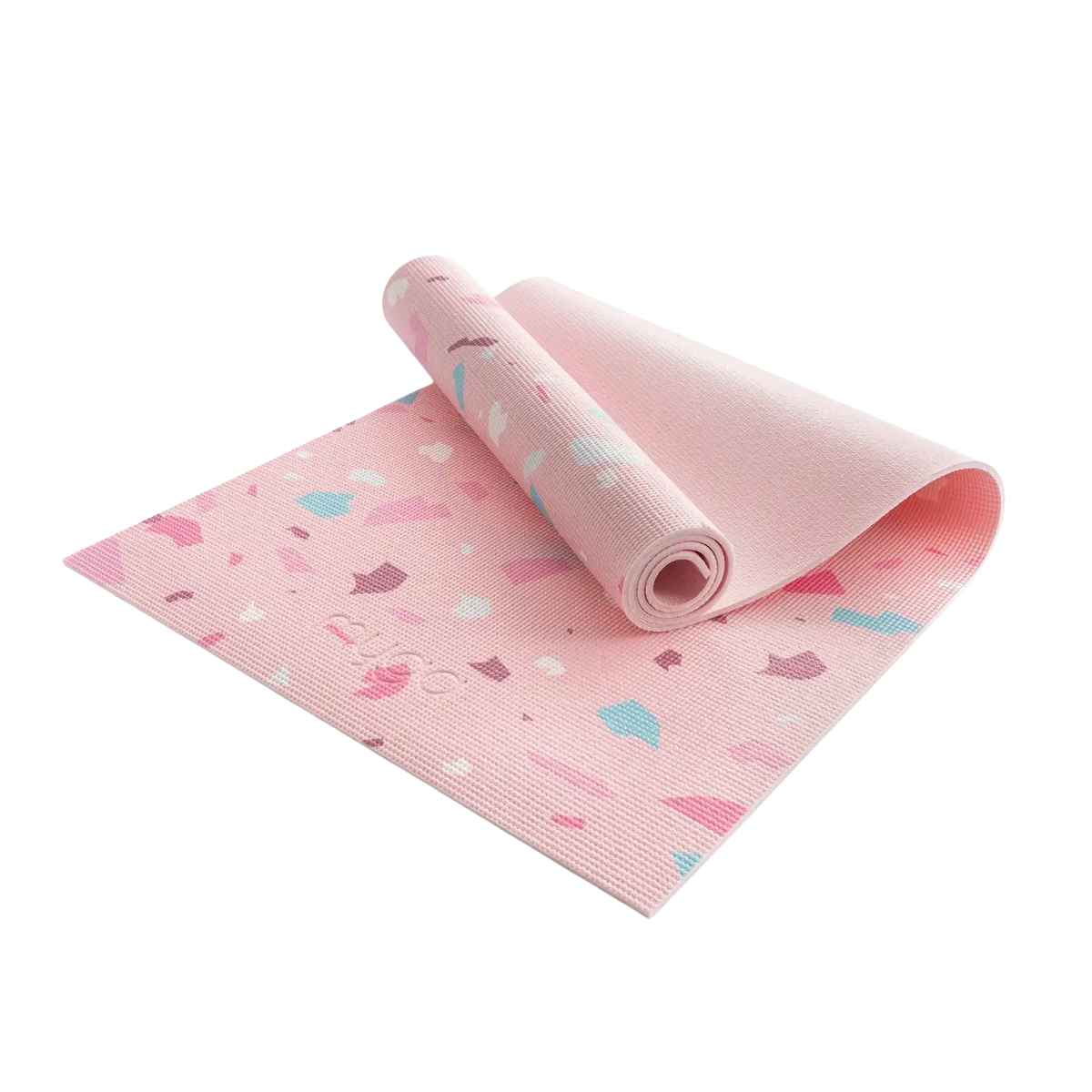 Bunte Myga Yogamatte mit attraktiven Druckdesigns, ideal für Yoga und Fitness, in verschiedenen stilvollen Mustern.