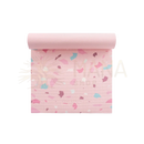 Myga bedruckte yogamatten in attraktiven designs mit rosa terrazzo muster aus pinken, blauen und braunen fragmenten