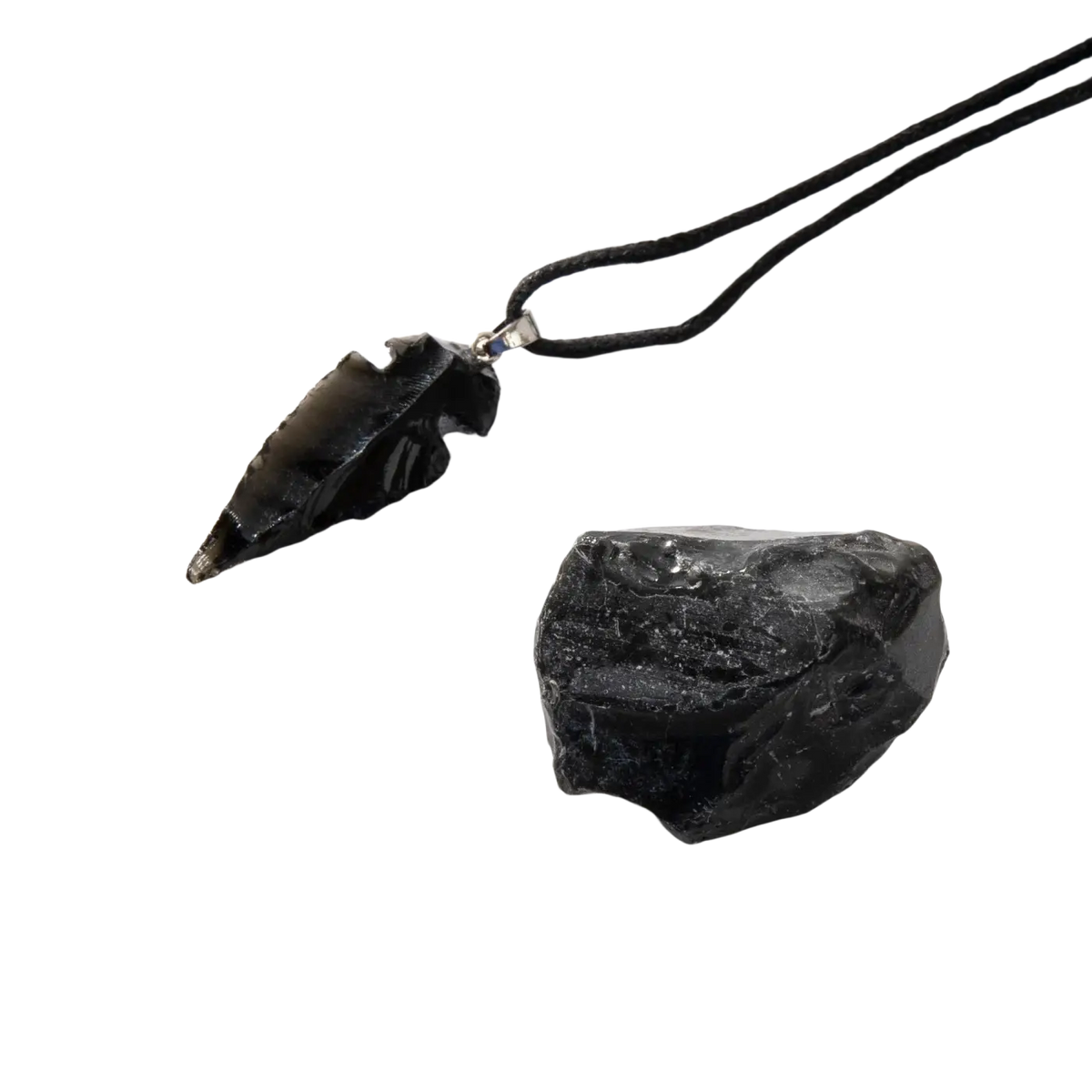 Myga Eco Geode-Geschenkset mit Rohstein und Anhänger, Auswahl aus 2 Kristallen, natürlicher Schmuck aus Kristallgeoden