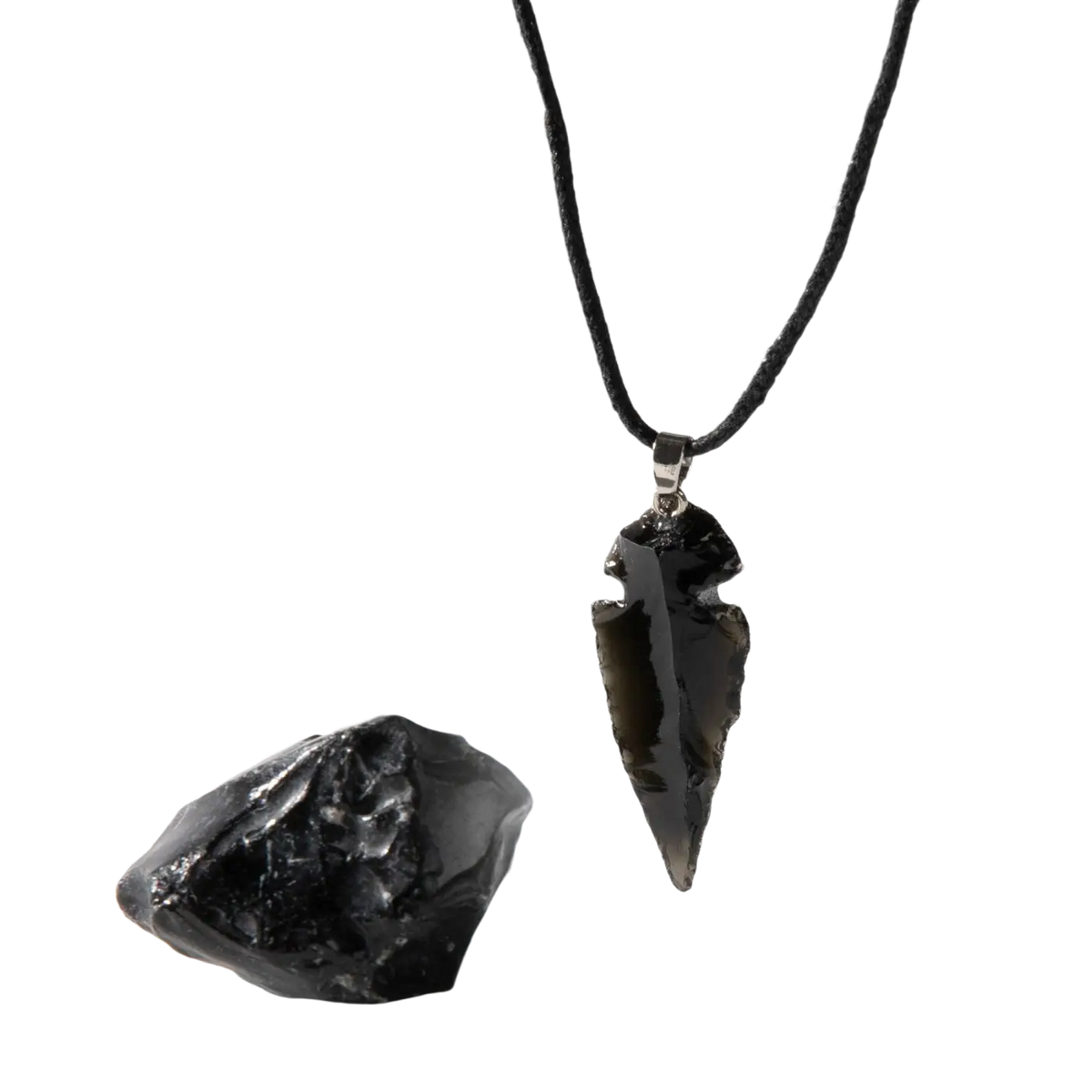 Myga Eco Geode-Geschenkset mit Rohstein und Anhänger, Auswahl aus 2 Kristallen, handgefertigter Schmuck aus Natursteinen