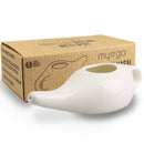 Myga Eco Nasenspülkanne aus Keramik für Nasenreinigung, Gesichtspflege, handgefertigte Nasaler Neti Pot