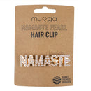 Myga Eco Haarspangen aus nachhaltigem Material, ideal für Haare, im stilvollen Design, in der Nahaufnahme.