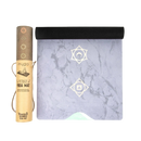Myga Eco Chakra Yogamatte aus veganem Material, luxuriös und rutschfest, ideal für Yoga und Meditation.