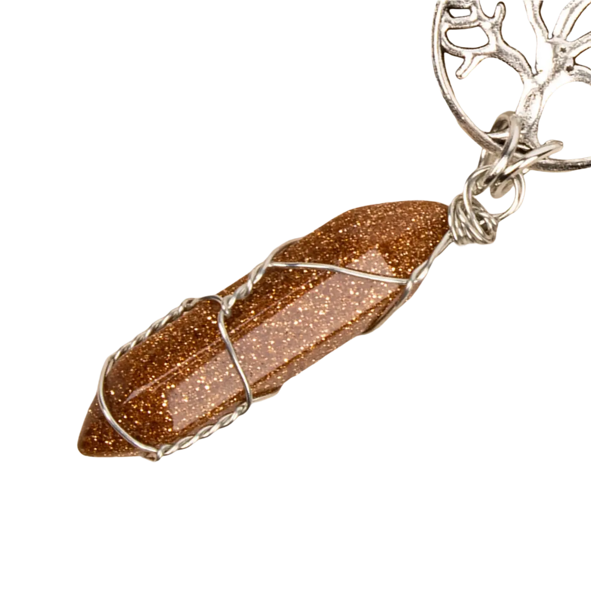 Myga Eco Schlüsselanhänger aus Goldener Sandstein, eleganter Schmuckanhänger aus nachhaltigem Material