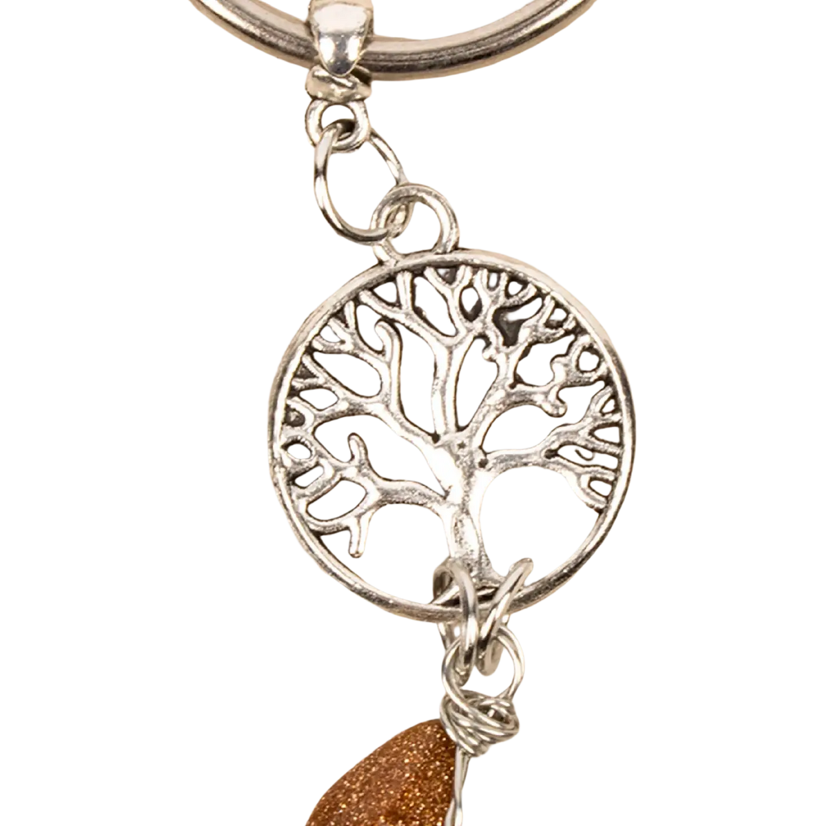 Myga Eco Schlüsselanhänger aus Silber mit Baum-Design, eleganter Schmuck, umhüllt von einem modernen, nachhaltigen Stil