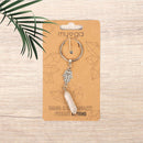 Myga Eco Schmuck Schlüsselanhänger aus nachhaltigem Material, mit eleganten Details und natürlichem Design.