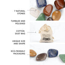 Chakra-Steine in Schmuck-Design von Myga Eco, bunte Edelsteine auf einem stilvollen Schmuckstück sichtbar