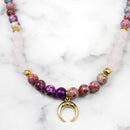 Myga Eco Mala Perlenkette und Handkette, Gebetskette aus natürlichen Perlen für Hals und Handgelenk, elegantes Schmuckstück