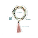 Mala Perlenkette aus Amazonit von Myga Eco, eleganter Schmuck mit natürlichen blauen und grünen Edelsteinperlen
