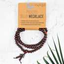 Mallah Meditations-Perle Mala Gebetskette aus Schmuck von Myga Eco mit schwarzen Perlen und rutschfestem Band