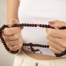 Mallah Meditations-Perle Mala Gebetskette von Myga Eco, Schmuck mit weißen Perlen für Meditation und Gebet