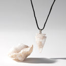 Myga Eco - Geode-Geschenkset - Rohstein und Anhänger, Auswahl aus 2 Kristallen