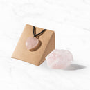 Myga Eco - Geode-Geschenkset - Rohstein und Anhänger, Auswahl aus 2 Kristallen