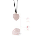 Myga Eco - Geode-Geschenkset - Rohstein und Anhänger, Auswahl aus 2 Kristallen