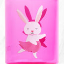 Myga Eco Hasen-Positivitäts-Band Wasserflasche für Kinder, kindgerechte Trinkflasche mit buntem Hasen-Design