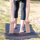 Kork Yoga-Block von Myga Eco, nachhaltiger Yoga-Block aus Kork, ideal für Dehnübungen und Unterstützung beim Yoga.
