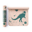Bunte Myga Eco Space Dino Yogamatte für Kinder mit Dinosaurier-Design, rutschfeste Oberfläche für Yoga und Spiel