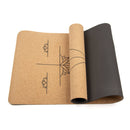 Yogamatte aus Kork von Myga Eco, XL Größe, rutschfeste und umweltfreundliche Yoga-Korkmatte, ideal für Yoga-Übungen.