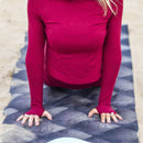Myga Eco vegane Yogamatte in nachhaltigem Design, rutschfest und komfortabel für Yoga-Übungen auf glatter Oberfläche