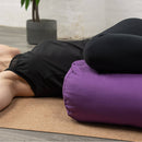 Myga Yogakissen Bolster für Yin-Yoga, ergonomisches Yogazubehör aus nachhaltigem Material, bequemes Kissen für Entspannung