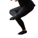 Schwarze Myga Grip Yoga Socken für Damen, strukturierte Griffsocken für sicheren Halt beim Yoga und Pilates, von Myga Eco