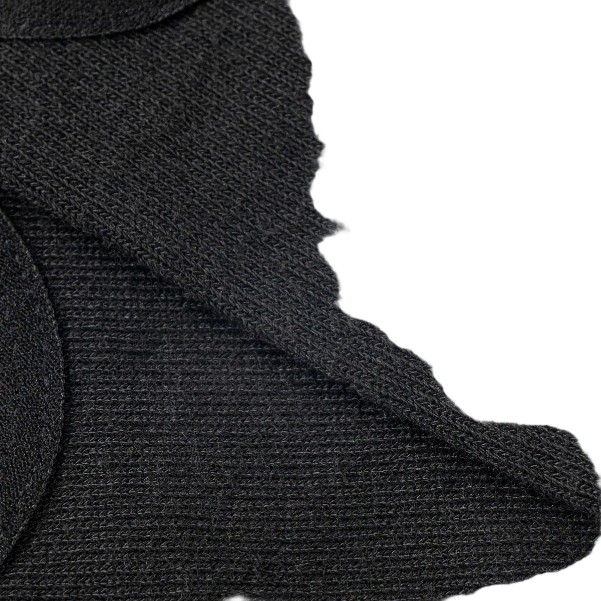 Schwarze Myga Gripped Yoga-Socken aus dunklem Strickstoff, ideal für Yoga und Fitness, von Myga Eco.