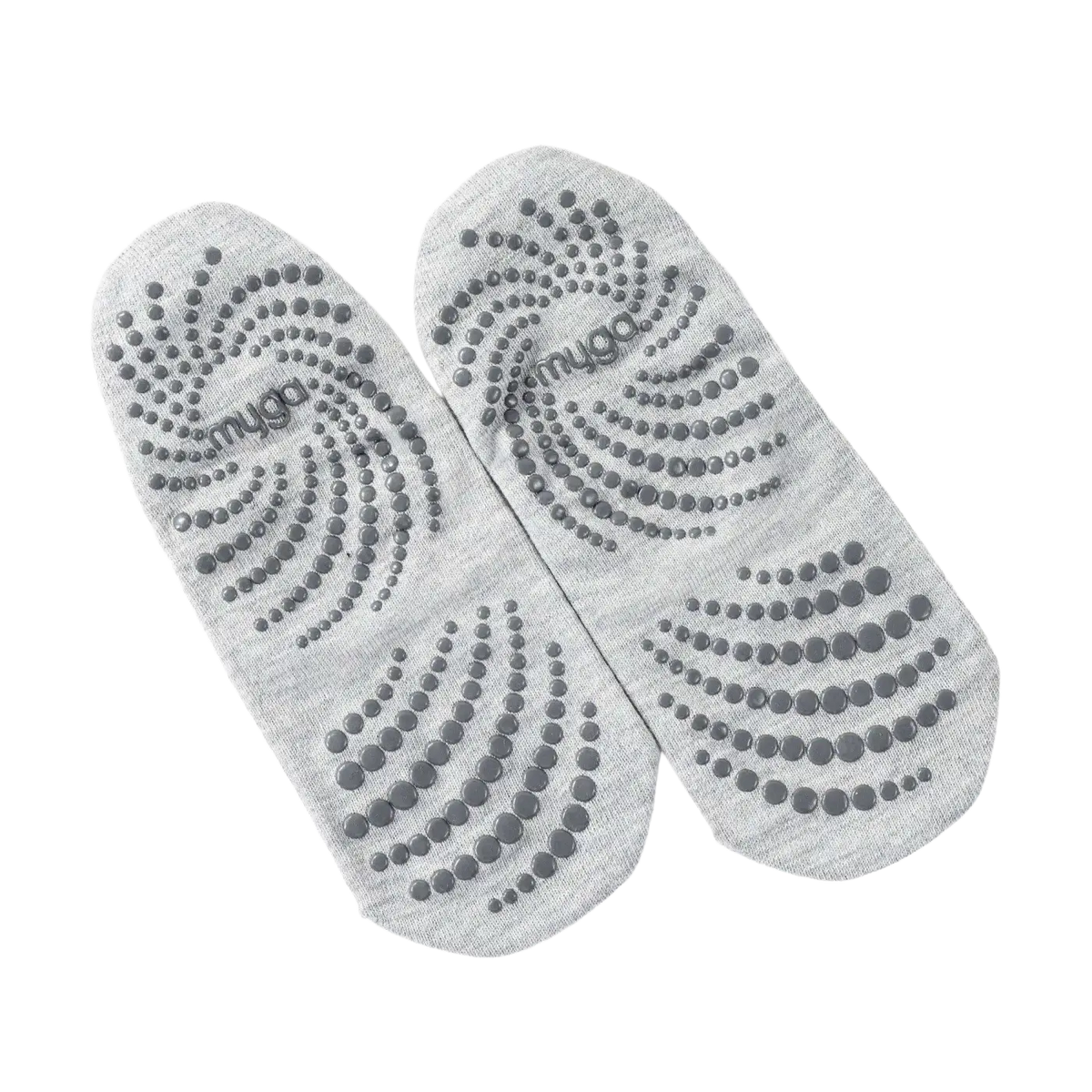 Schwarze Myga Gripped Yoga-Socken aus Baumwolle, rutschfeste Yogasocken für besseren Halt beim Yoga, von Myga Eco