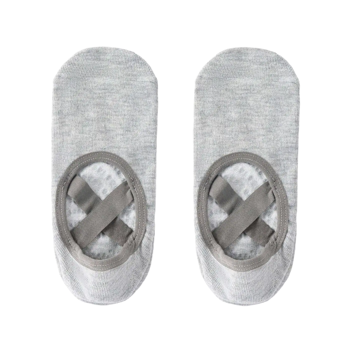 Schwarze Myga Gripped Yoga-Socken aus atmungsaktivem Material, ideal für Yogakleidung und sichere Übungen.