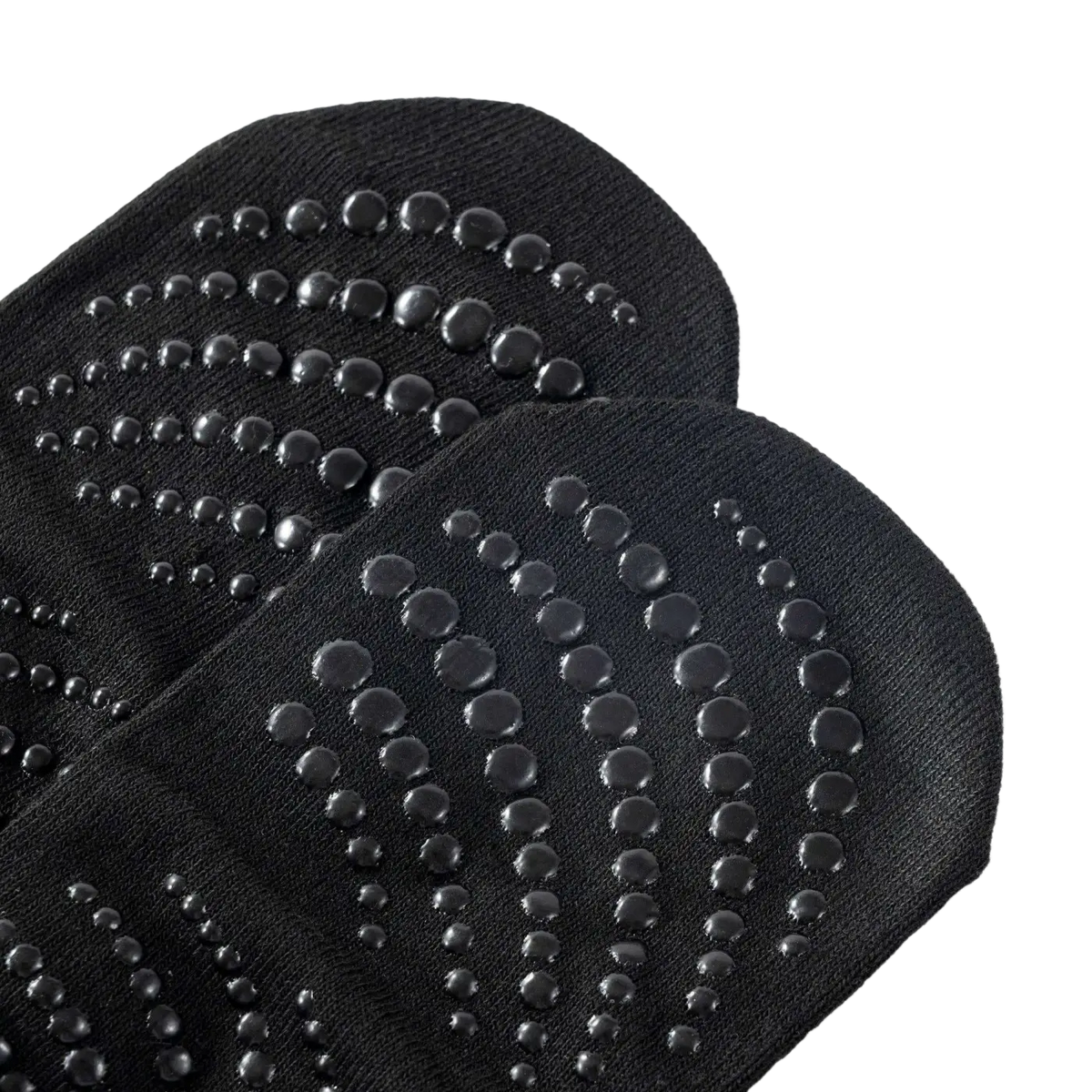 Schwarze Myga Gripped Yoga-Socken aus Yogakleider mit rutschfesten Griffen für sicheren Halt beim Yoga.
