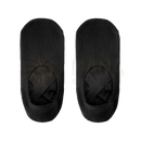 Myga gripped yoga schwarze ankle socks mit crisscross elastischem band am ferse für rutschfesten halt im mana shop