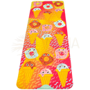 Myga kinder-yogamatte mit buntem muster aus lächelnden eiscreme und donuts auf verlaufshintergrund für kinder yoga mat von mana shop