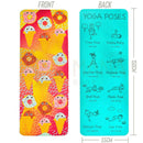 Myga kinder-yogamatte mit buntem kindgerechtem design aus cartoon-eis und donuts für kids yoga mat im mana shop
