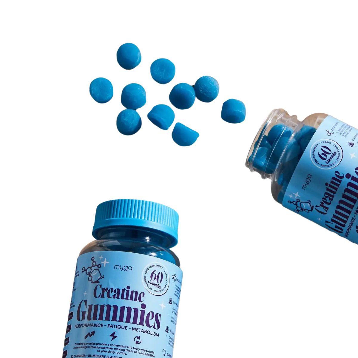 Kreatin Gummies Blaubeere, Inhalt
