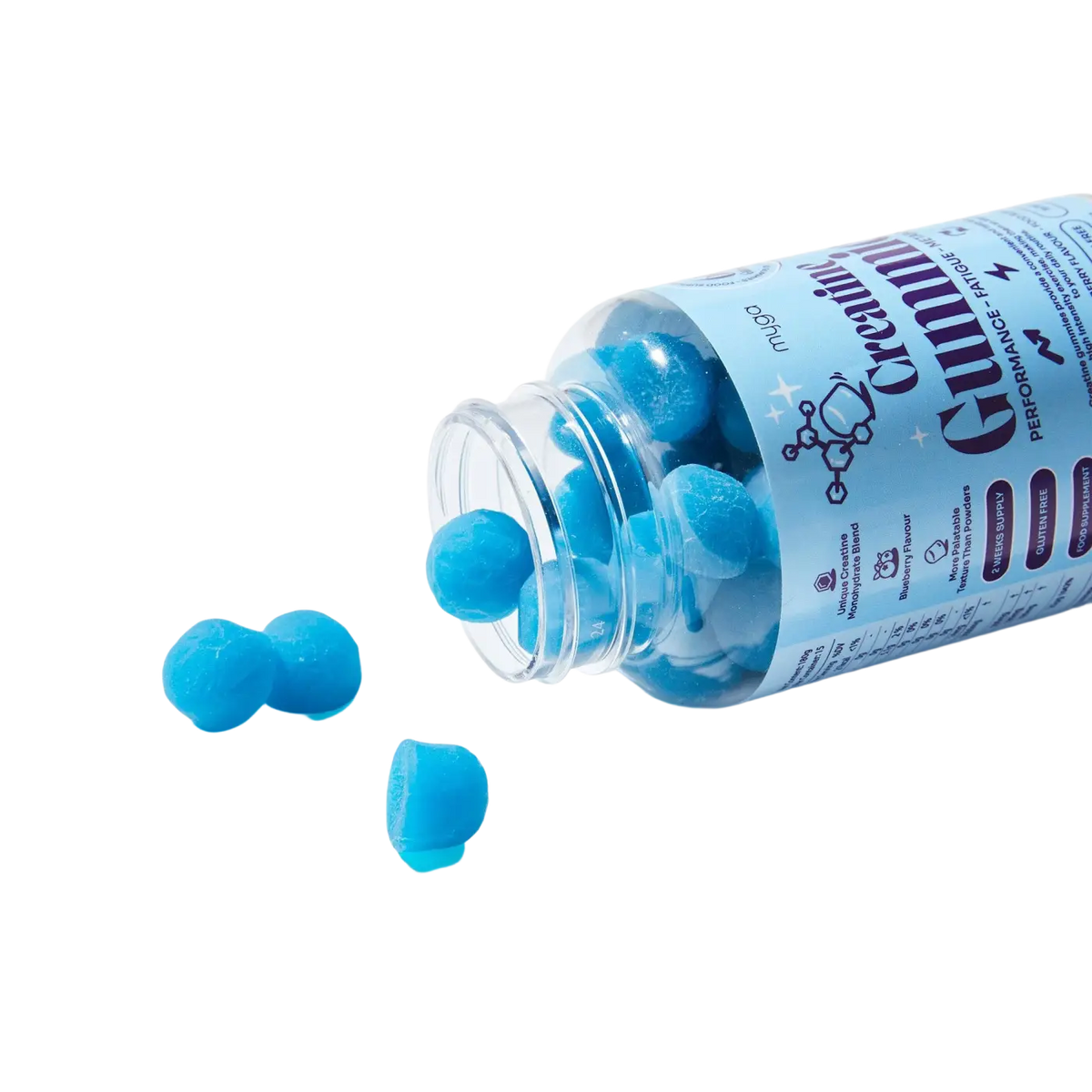 Kreatin Gummies, liegend