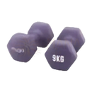 Myga paar hex-kurzhanteln 1-10 kg mit mattem finish und eingravierten gewichtsanzeigen in lila bei mana shop