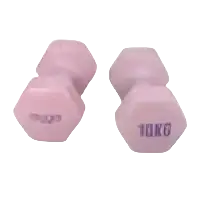Myga Paar Hex-Kurzhanteln 1-10 kg aus Silikon, Yogazubehör für Krafttraining, pinkfarben, stabile Hanteln für Fitnessübungen