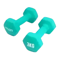 Myga Paar Hex-Kurzhanteln 1-10 kg, Yogazubehör, türkisfarbene Hanteln für Krafttraining und Fitnessübungen