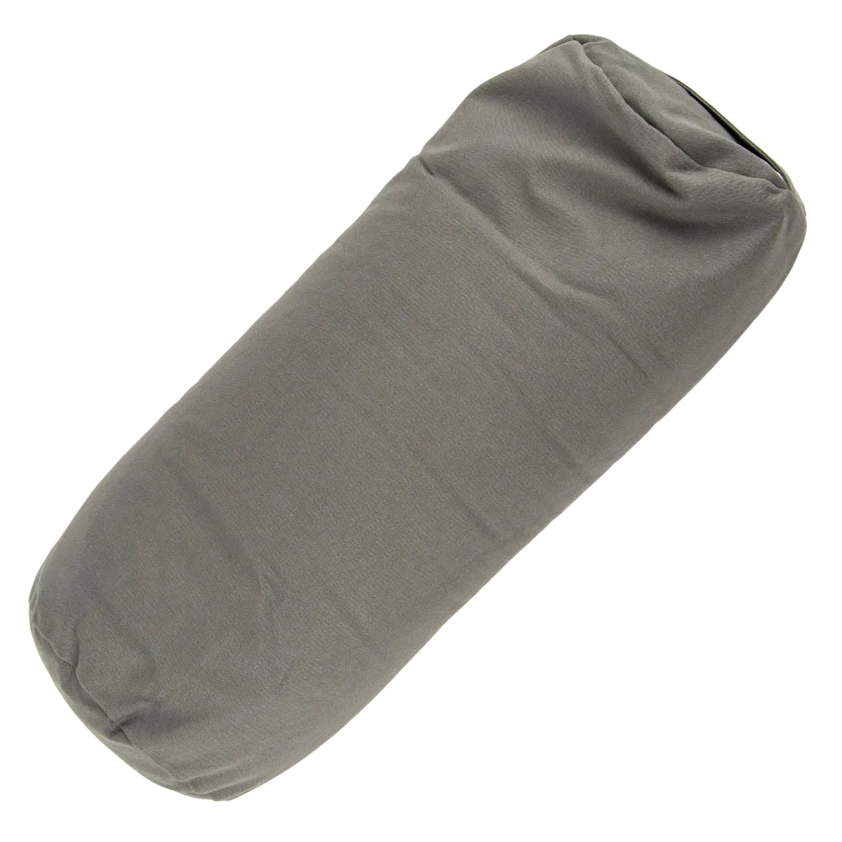 Myga Yin-Yoga Bolster, graues Yogakissen aus nachhaltigem Material, als Yogazubehör für Komfort und Unterstützung.