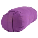 Myga stützkissen yogakissen bolster in lila aus weicher baumwolle mit griff für yin yoga von mana shop