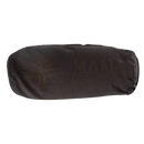 Schwarzes zylindrisches myga stützkissen yogakissen bolster aus weichem glattem stoff für yin yoga im mana shop