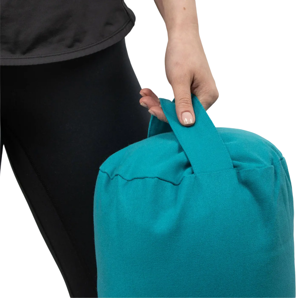 Myga Stützkissen als Yogablock, Yin-Yoga Bolster, aus weichem Eco-Stoff, ideal für Yogazubehör und Unterstützung bei Yogaübungen.