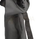 Dunkelgrauer gewebter stoffriemen mit schwarzem label myga yoga tragetasche kompakte pilates yogamatten tasche
