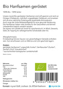 Bio geröstete Hanfsamen von myvial, ungeschält und vegan, in 125 Gramm Packung, als Nahrungsergänzung sichtbar auf Verpackung